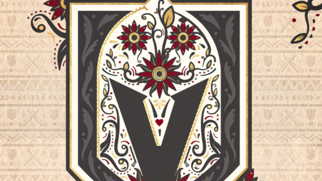 Vegas golden knights dia de best sale los muertos
